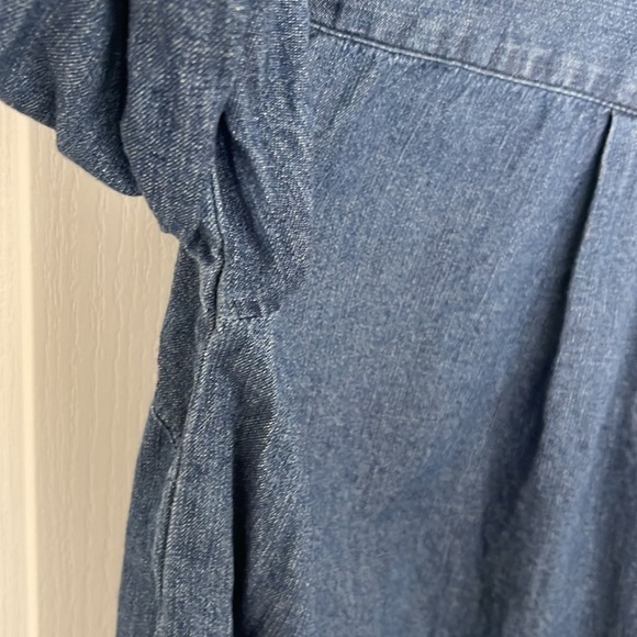 J Crew Denim Ruffleneck classic-fit boy shirt in chambray Size Xxs - Picture 9 of 11